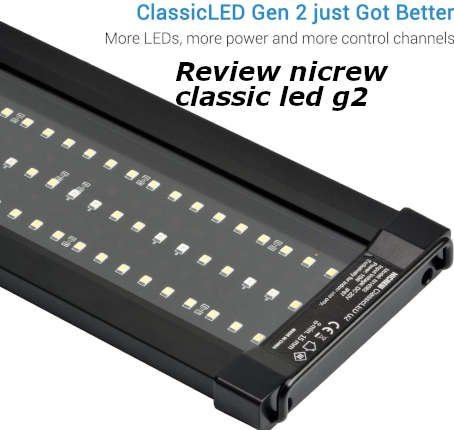nicrew classicled g2 luz led acuario