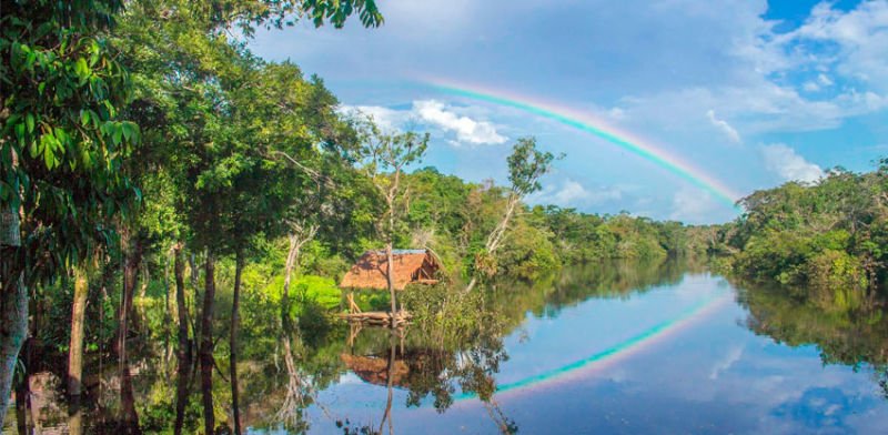 Arcoiris en la Amazonia